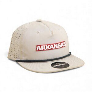 Arkansas Razorbacks ARKANSAS White 3D Perforated Rope Hat- Grey/ Charcoal